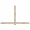 Ekena Millwork Eugene Rough Sawn Timber Gable Bracket, Douglas Fir, 84"W x 53"H x 4"D x 4"F, 15/12 Pitch GBW084X53X0404EUG00RDF - alternate 1
